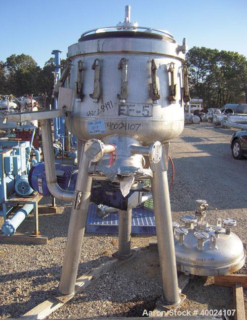 Used- Stainless Steel Schenk Centrifugal Discharge Pressure Filter, Model ZHF-SR7-KLKB1