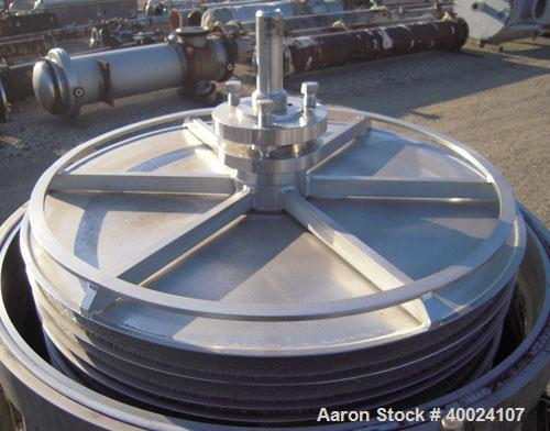 Used Stainless Steel Schenk Centrifugal Discharge Pressure Filter, Model ZHF-SR7-KLKB1