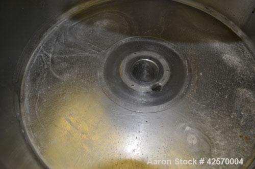 Used Sparkler Filter Horizontal Plate Filter, Model 14-7, 304 Stainless Steel. 6.23 Square feet filter area, 0.229 cubic feet cake capacity. Vertical non-jacketed tank 16" diameter x 8" deep. Bolt-on...