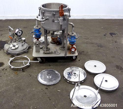 Used Sparkler Horizontal Plate Filter, Model 14-D-4