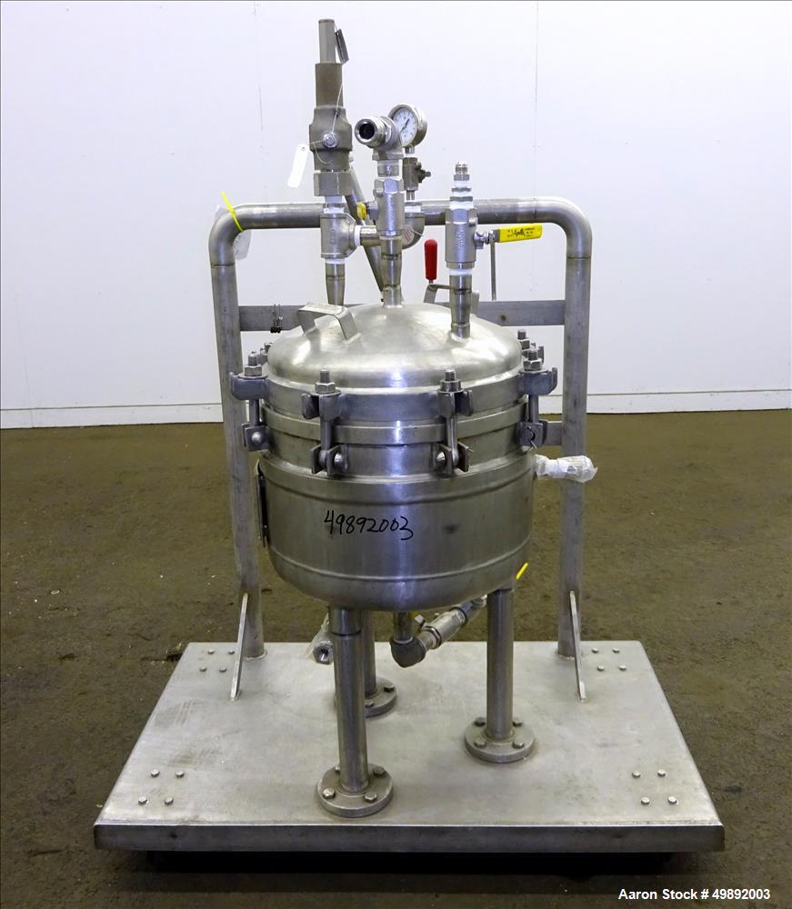 Used Sparkler Filter Inc. Plate Filter, Model 14" Nutsche, 316 Stainless Steel.