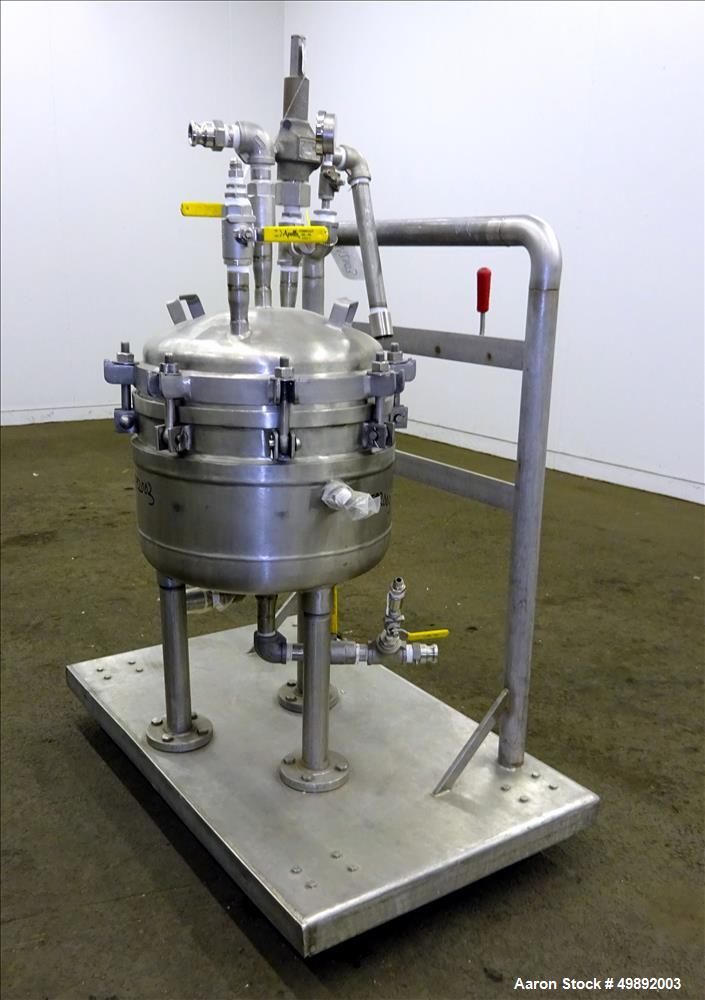 Used Sparkler Filter Inc. Plate Filter, Model 14" Nutsche, 316 Stainless Steel.