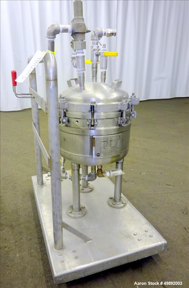 Used Sparkler Filter Inc. Plate Filter, Model 14" Nutsche, 316 Stainless Steel.