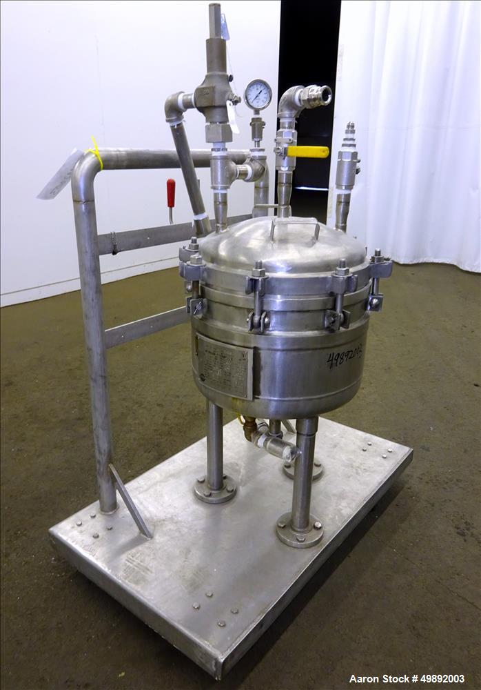 Used Sparkler Filter Inc. Plate Filter, Model 14" Nutsche, 316 Stainless Steel.