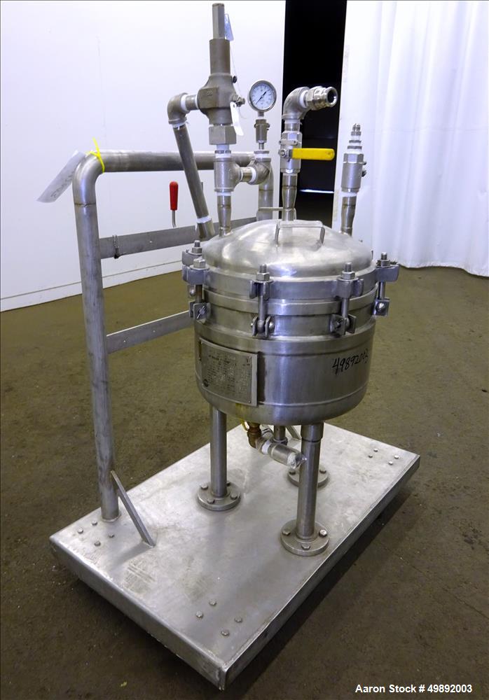 Used- Sparkler Filter Inc. Plate Filter, Model 14" Nutsche, 316 Stainless Steel.