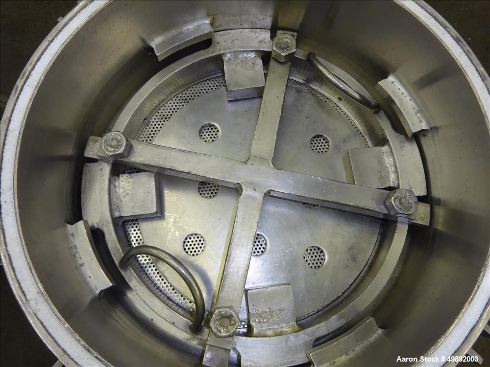 Used Sparkler Filter Inc. Plate Filter, Model 14" Nutsche, 316 Stainless Steel.