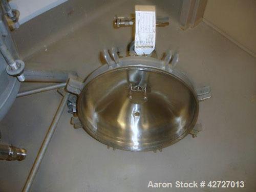 Used Sparkler Filter, Model 14D4, Hastelloy C. 3.52 Square feet surface area, .445 cubic feet cake capacity, rated 100 psi at 350 F internal, 316 stainless steel jacket rated 100 psi at 350 F, (4) 14...