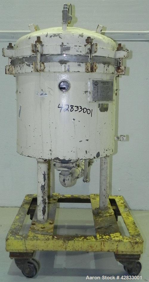 Used Stainless Steel Sparkler Filter Horizontal Plate Filter, Model 18-S-11
