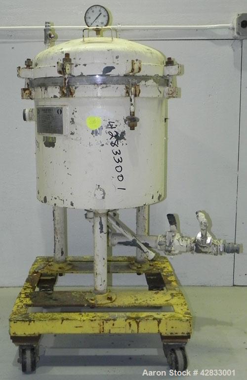 Used Stainless Steel Sparkler Filter Horizontal Plate Filter, Model 18-S-11
