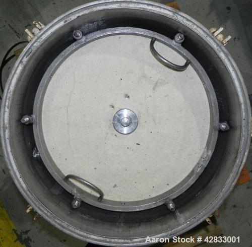 Used Stainless Steel Sparkler Filter Horizontal Plate Filter, Model 18-S-11