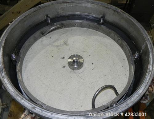 Used Stainless Steel Sparkler Filter Horizontal Plate Filter, Model 18-S-11