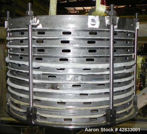 Used Stainless Steel Sparkler Filter Horizontal Plate Filter, Model 18-S-11