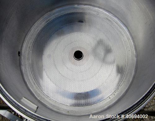 Used Sparkler Filter Horizontal Plate Filter, model 18-S-7, 316L stainless steel. Approximate 10.8 square feet filter area, .67 cubic feet cake capacity, 550 gallons per hour. Vertical jacketed tank ...