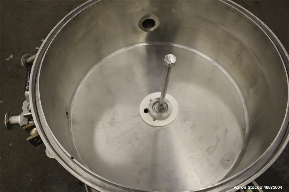 Used Sparkler Filter Pressure Leaf Filter, Model 18D4, 316L Stainless Steel, Vertical. 6.44 Square feet filter area, 0.776 cubic feet cake capacity (No Plates). Approximate 20" diameter x 8.5" straig...