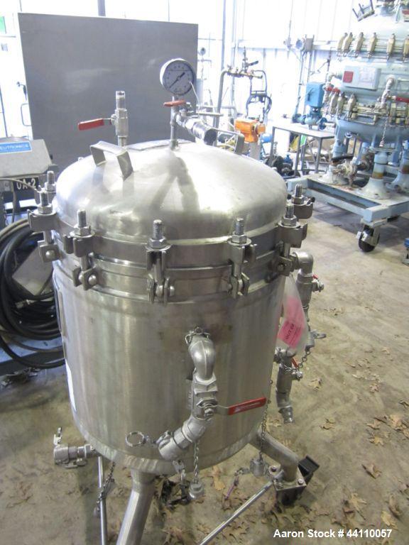 Used Sparkler Filter, 316 SS, Model 18 D 6, ??? Sq. Ft. Built 1995, S # 23201, NB # 2730, rated 60 @ 350 internal, 75 @ 350 jacket