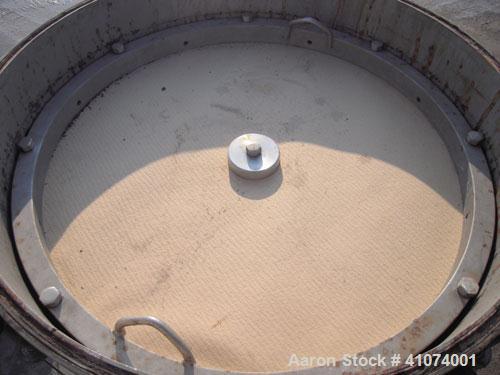 Used Stainless Steel Sparkler Filter Horizontal Plate Filter, Model 33-S-11