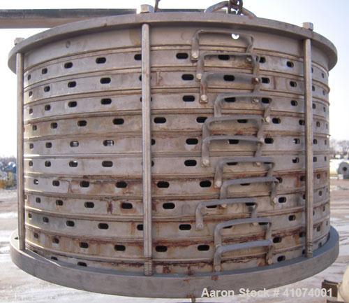 Used Stainless Steel Sparkler Filter Horizontal Plate Filter, Model 33-S-11