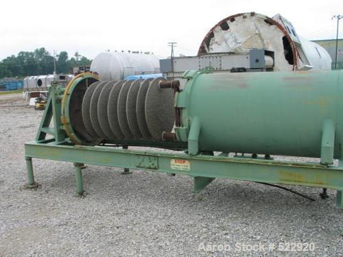 USED: Sparkler pressure leaf filter, model MCR3417. Tank material MS.Working pressure 60 psi, tank test pressure 120 psi. 8 filter leaves,34" diameter filter area, 100.8 square feet. Manual closer, 2...