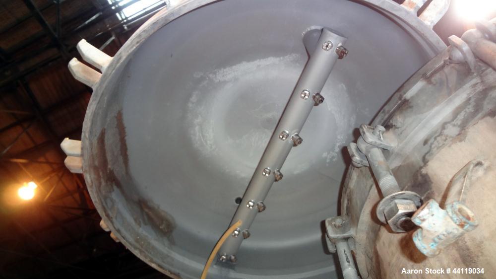 Used Sparkler Vertical Plate Filter, Model VF-B-70, 316 Stainless Steel. Unit converted to a model VF-B-92, approximate 92 square feet filter area, 7.3 cubic feet cake capacity. Non-jacketed vertical...