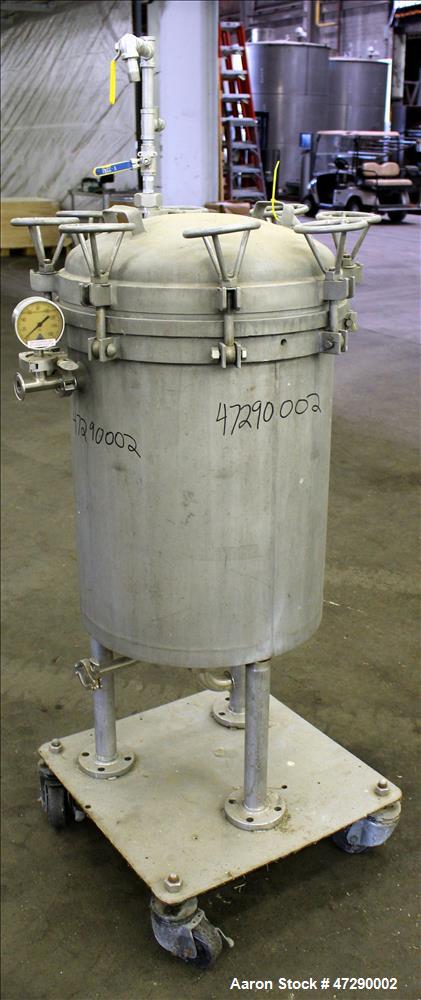Used Sparkler Pressure Leaf Filter, 316 Stainless Steel.