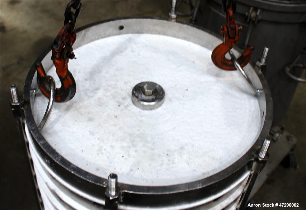 Used Sparkler Pressure Leaf Filter, 316 Stainless Steel.