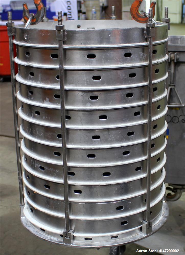 Used Sparkler Pressure Leaf Filter, 316 Stainless Steel.