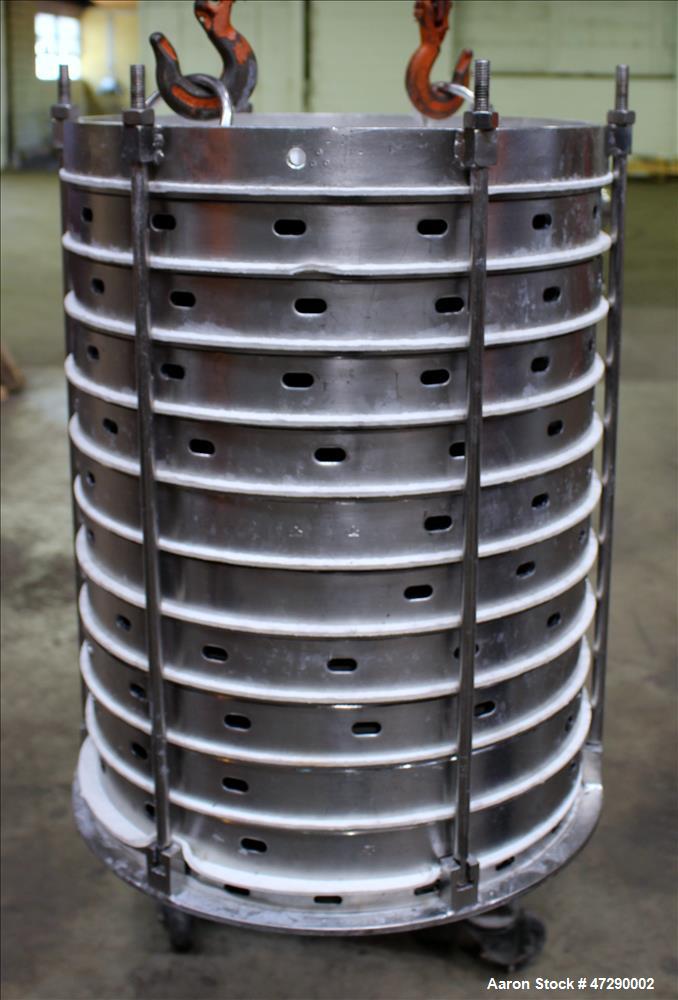 Used Sparkler Pressure Leaf Filter, 316 Stainless Steel.