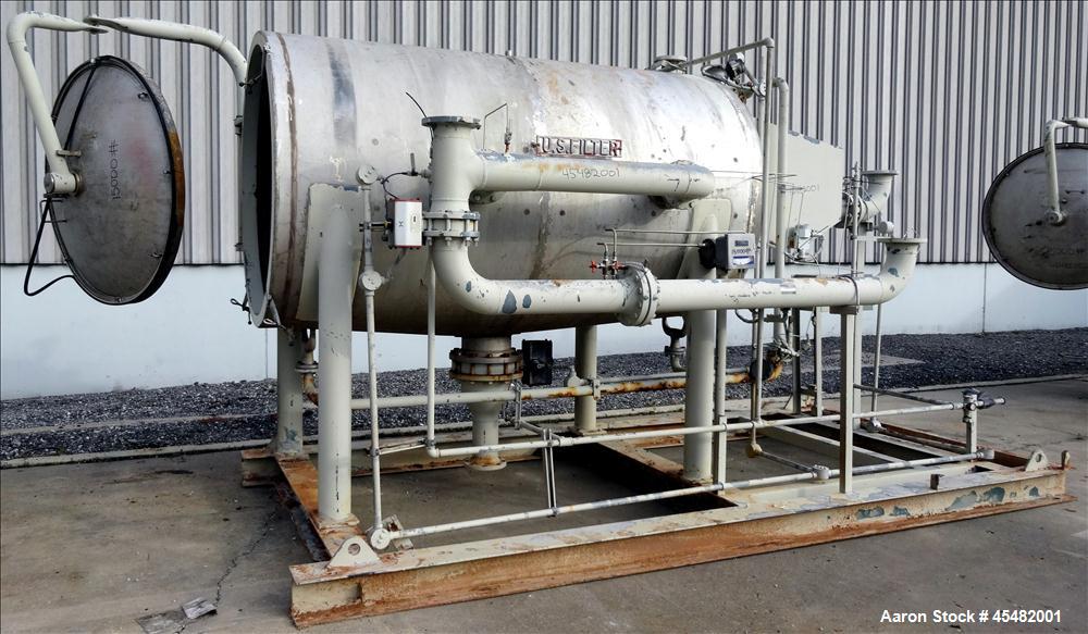 Used Stainless Steel US Filter Auto-Jet Self-Cleaning Pressure Leaf Filter, Mod