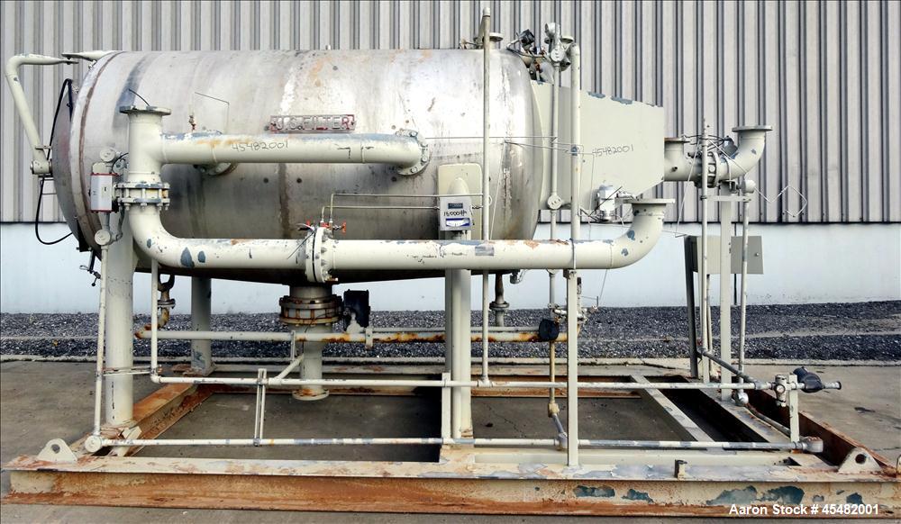 Used Stainless Steel US Filter Auto-Jet Self-Cleaning Pressure Leaf Filter, Mod