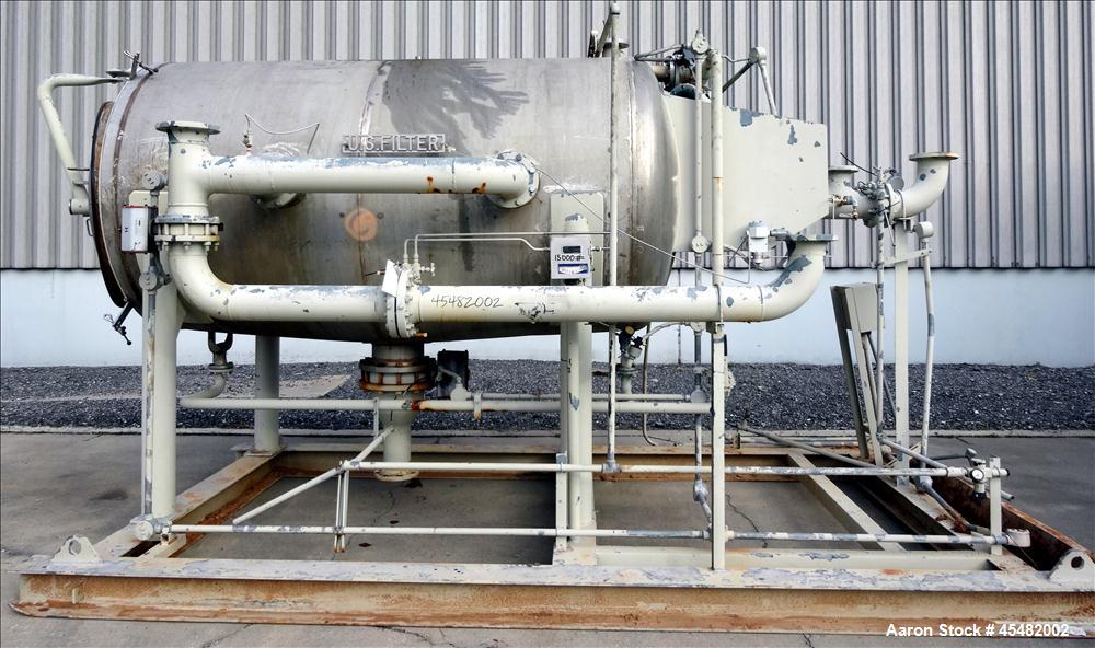 Used Stainless Steel United States Pressure Leaf Filter, Model 66AJ-1000WCD