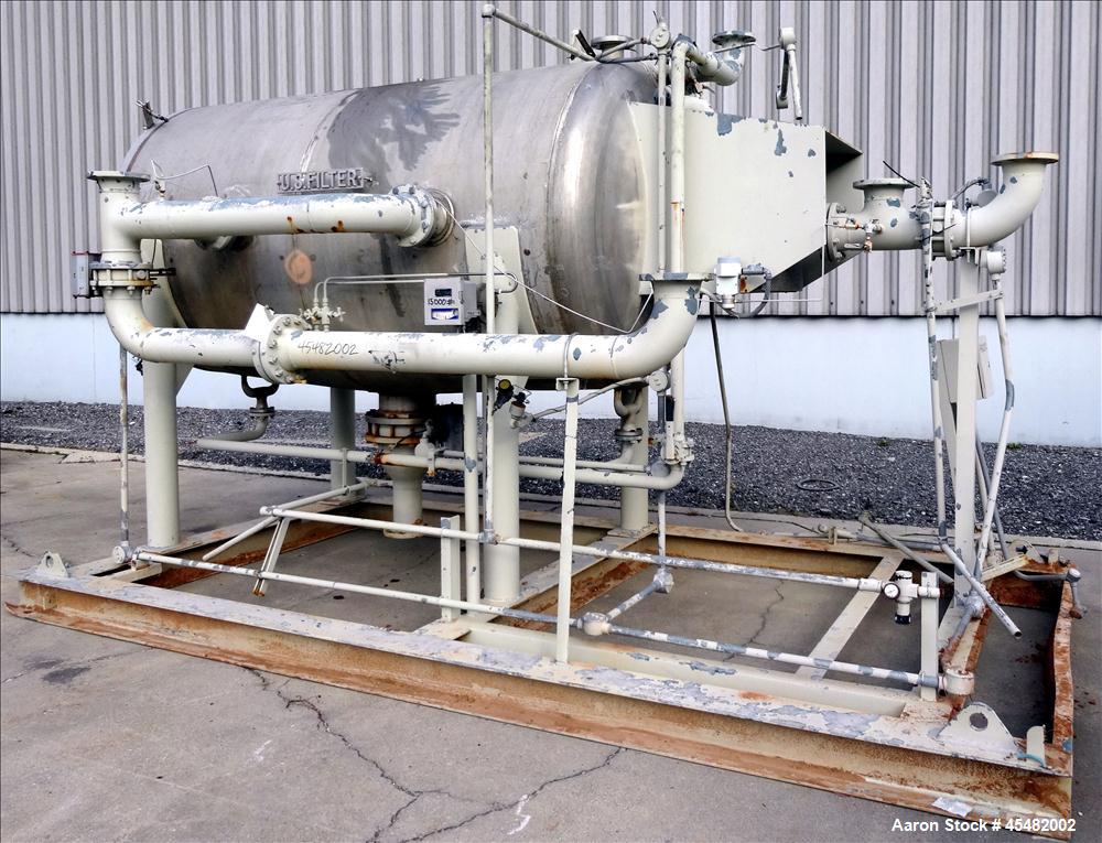 Used Stainless Steel United States Pressure Leaf Filter, Model 66AJ-1000WCD