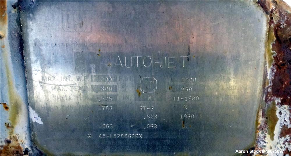 Used U.S. Filter Auto-Jet Self-Cleaning Pressure Leaf Filter