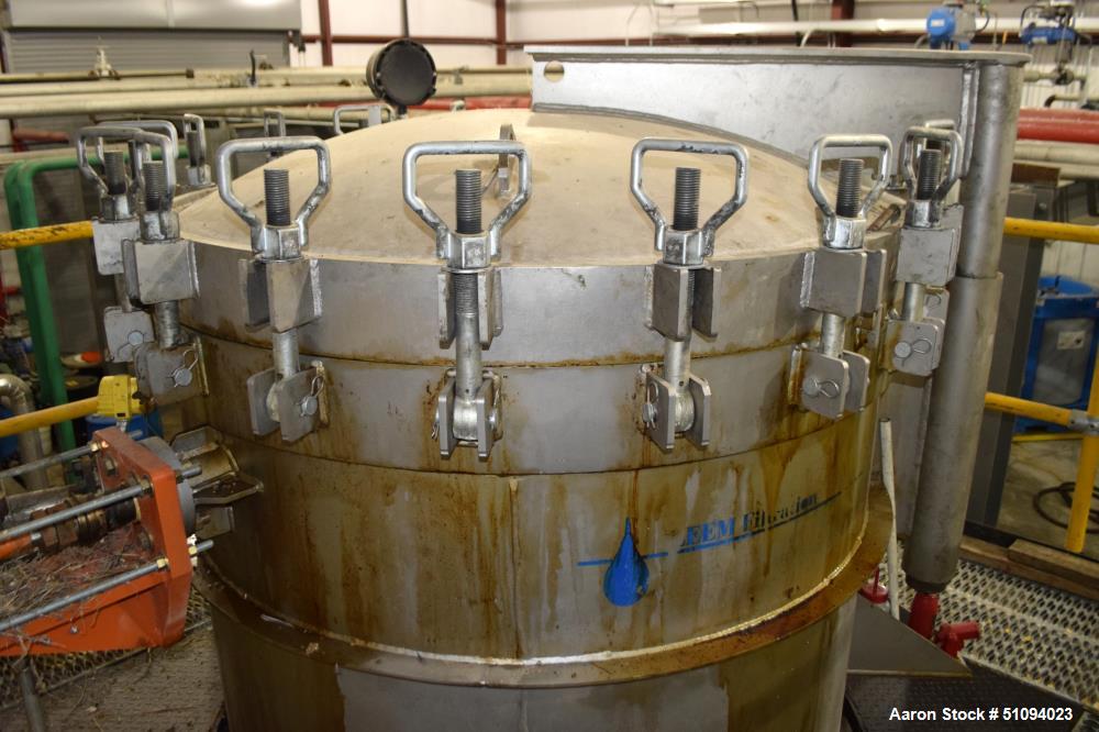 Used Leem Filtration Vertical Leaf Filter, Model VLD-410-15