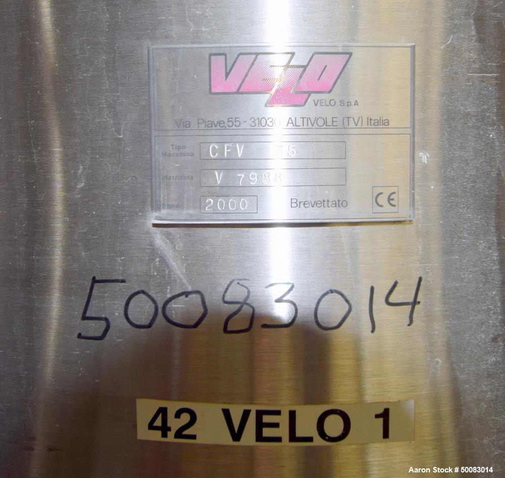 Used- Velo S.P.A. Vertical Leaf & Tank Filter, Model CFV35,