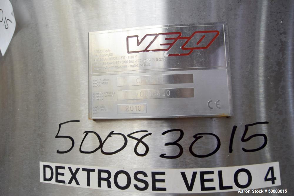 Used- Velo S.P.A. Vertical Leaf & Tank Filter, Model CFV35