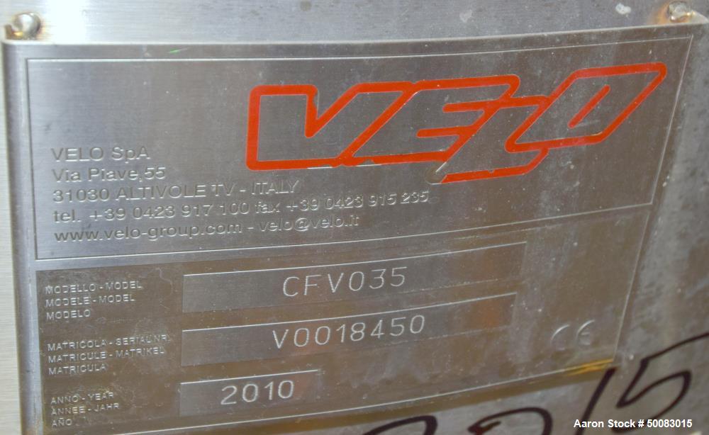 Used- Velo S.P.A. Vertical Leaf & Tank Filter, Model CFV35