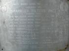 Used Sparkler Filters Inc Horizontal Plate Filter, Model 18-D-10SP, 316 Stainless Steel. Approximate 16.01 square foot filter area, 1.91 cubic foot cake capacity, rated 16 gpm per square foot filter ...