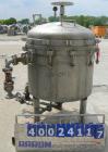 Used Sparkler horizontal plate filter, model 33-D-9, 316 stainless steel, approximate 50.4 square feet   filter area, 7.5 cubic feet cake capacity.  Rated 3000 gallons per hour max.  316 stainless st...