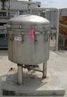Used Sparkler horizontal plate filter, model 33-D-9, 316 stainless steel, approximate 50.4 square feet   filter area, 7.5 cubic feet cake capacity.  Rated 3000 gallons per hour max.  316 stainless st...