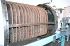 Used Duriron Dry Cake Horizontal Pressure Leaf Filter, Type DHC, Model 48DHC225, Carbon Steel. 225 Square feet (20.9 square meter). (15) 36’’ x 36’’ 304 Stainless steel vertical filters, spaced 3’’ a...