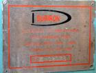 Used Duriron Dry Cake Horizontal Pressure Leaf Filter, Type DHC, Model 48DHC225, Carbon Steel. 225 Square feet (20.9 square meter). (15) 36’’ x 36’’ 304 Stainless steel vertical filters, spaced 3’’ a...