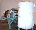 Used- Duriron Dry Cake Horizontal Pressure Leaf Filter, Type DHC, Model 48DHC225, Carbon Steel. 225 Square feet (20.9 square...