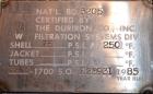 Used Duriron Dry Cake Horizontal Pressure Leaf Filter, Type DHC, Model 48DHC225, Carbon Steel. 225 Square feet (20.9 square meter). (15) 36’’ x 36’’ 304 Stainless steel vertical filters, spaced 3’’ a...