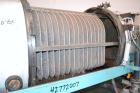 Used Duriron Dry Cake Horizontal Pressure Leaf Filter, Type DHC, Model 48DHC225, Carbon Steel. 225 Square feet (20.9 square meter). (15) 36’’ x 36’’ 304 Stainless steel vertical filters, spaced 3’’ a...