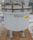 Used Ketema Niagara Batch-Miser Horizontal Plate Filter, model 33-12-S, 316 stainless steel. 74.44 square feet filter area, 5.43 cubic feet cake capacity. Vertical carbon steel lined tank with 316 st...