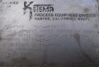 Used Ketema Niagara Batch-Miser Horizontal Plate Filter, model 33-12-S, 316 stainless steel. 74.44 square feet filter area, 5.43 cubic feet cake capacity. Vertical carbon steel lined tank with 316 st...