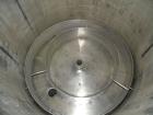 Used Ketema Horizontal Plate Filter, Model 33-12D S/J, 316 Stainless Steel. 74.44 square feet filter area, 10.08 cubic feet cake capacity. Non-jacketed vertical tank 36