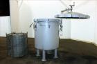 Used LFC Lochem Horizontal Plate Filter, Type Level Leaf 1100/1000/14/24, 304 Stainless Steel. Approximately 80 square feet filter area, 10 cubic feet cake capacity. Vertical non-jacketed tank 42-3/4...