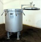 Used LFC Lochem Horizontal Plate Filter, Type Level Leaf 1100/1000/14/24, 304 Stainless Steel. Approximately 80 square feet filter area, 10 cubic feet cake capacity. Vertical non-jacketed tank 42-3/4...