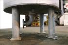 Used LFC Lochem Horizontal Plate Filter, Type Level Leaf 1100/1000/14/24, 304 Stainless Steel. Approximately 80 square feet filter area, 10 cubic feet cake capacity. Vertical non-jacketed tank 42-3/4...